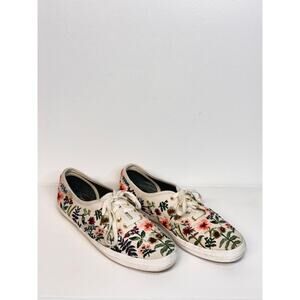 Keds x Rifle Paper Co. Embroidered Garden Party Floral Sneakers, Size 8.5, Boho